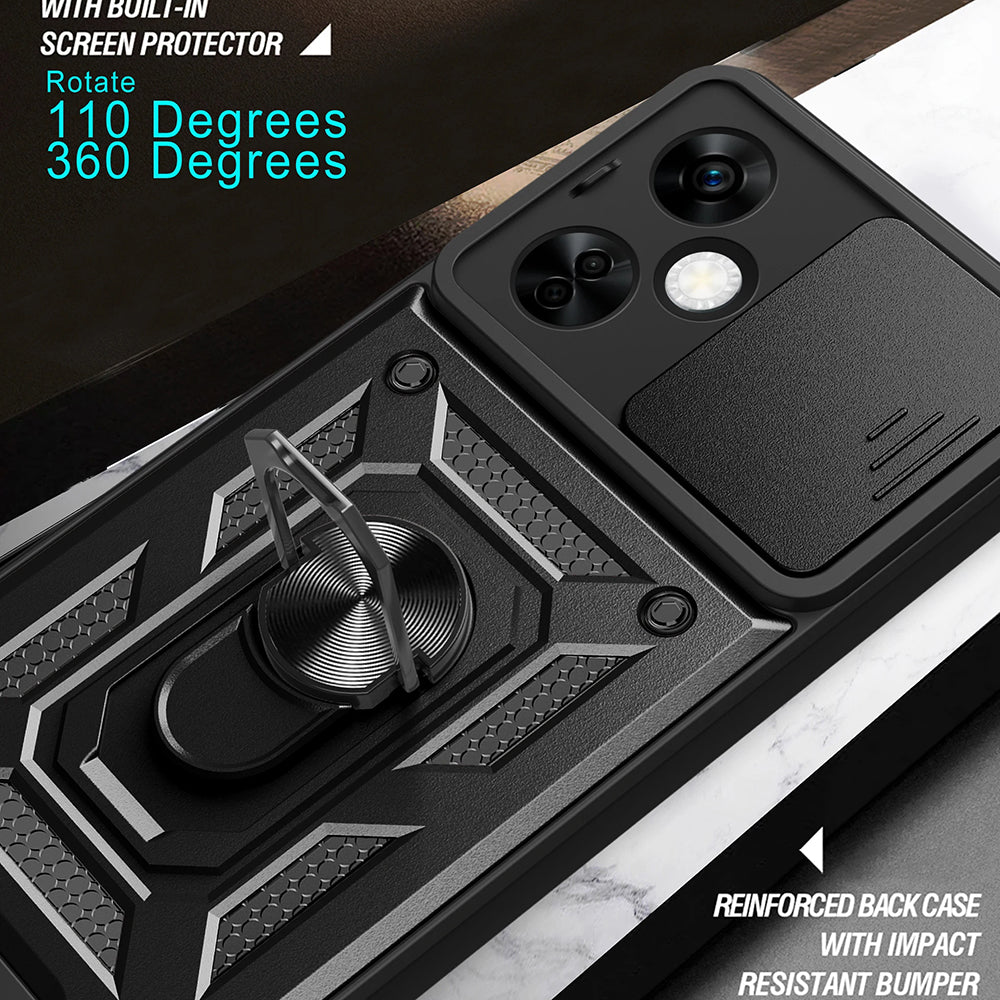 Case for OnePlus Nord CE 3 Lite, Techsuit, CamShield, Black