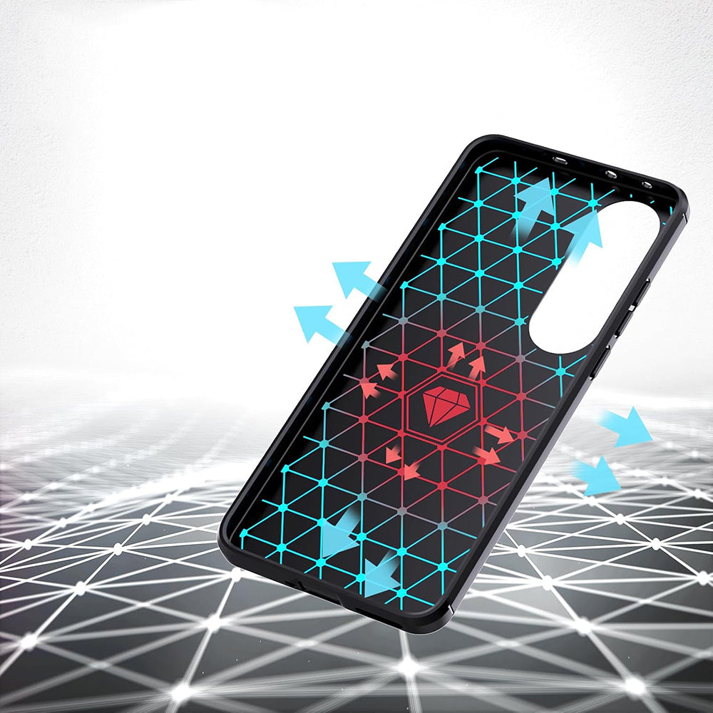 Case for OnePlus Nord CE4 Lite, Techsuit, Carbon, Blue