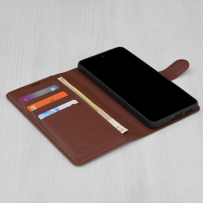 Case for Oppo A5 Pro 4G / A5 Pro, Techsuit, Leather Folio, Brown