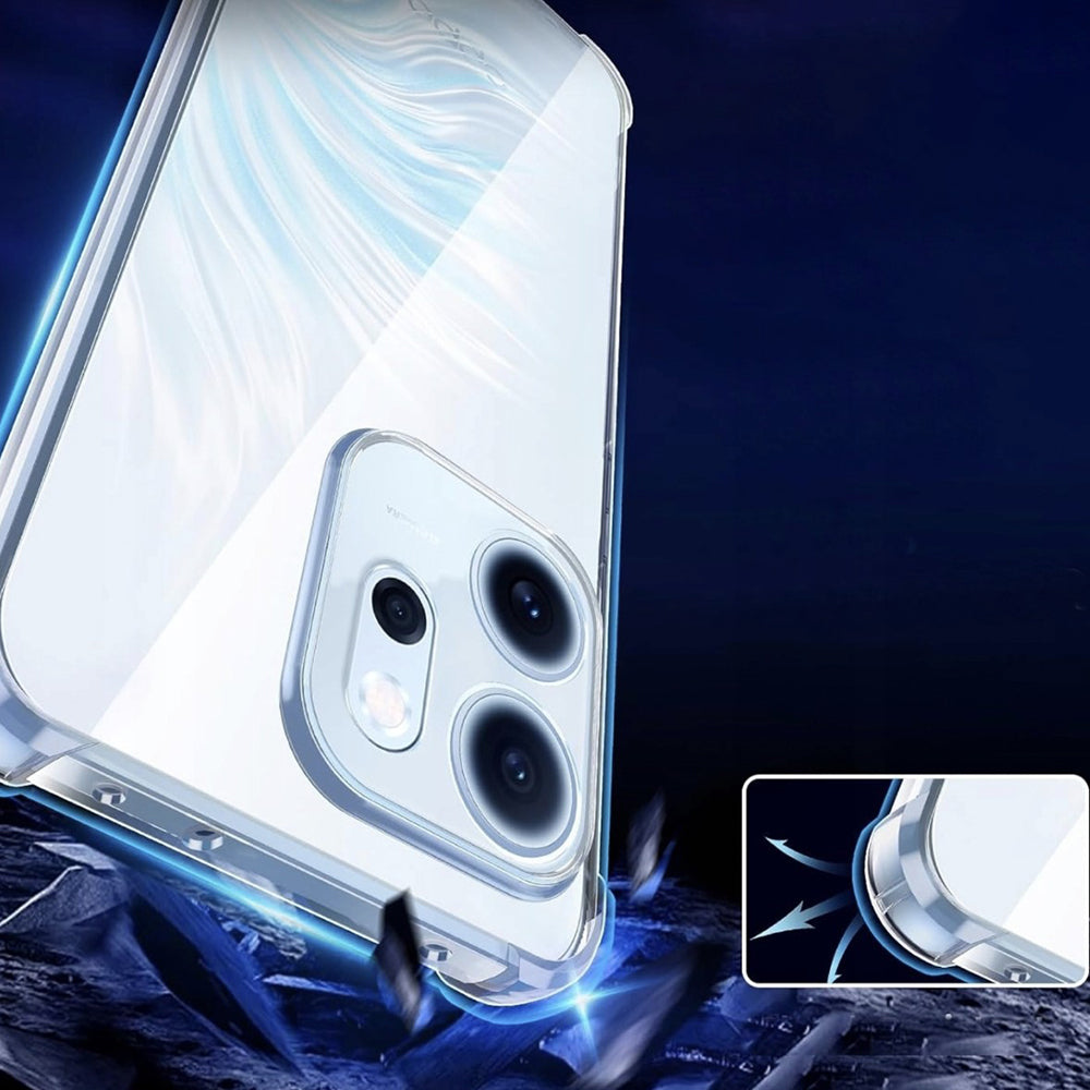 Case for Oppo A6 4G, Techsuit, Shockproof Clear, Transparent