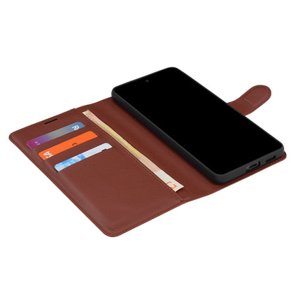 Case for Oppo A6 Pro 5G / A6 Pro 4G, Techsuit, Leather Folio, Brown