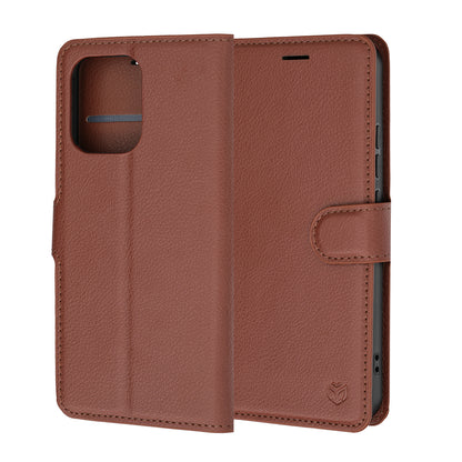Case for Oppo A6 Pro 5G / A6 Pro 4G, Techsuit, Leather Folio, Brown