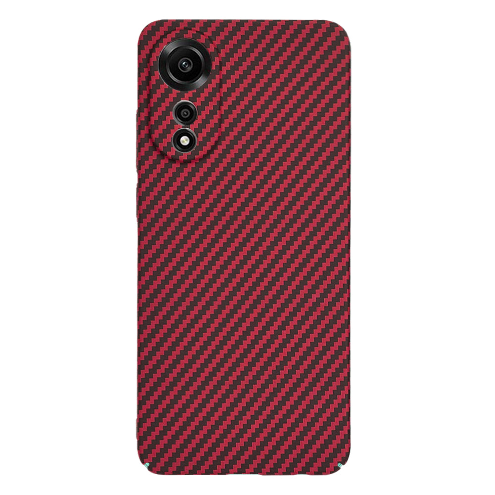 Case for Oppo A78 4G, Techsuit, Carbonite FiberShell, Red