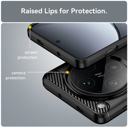 Case for Oppo Find X8 Pro, Techsuit, Carbon, Black