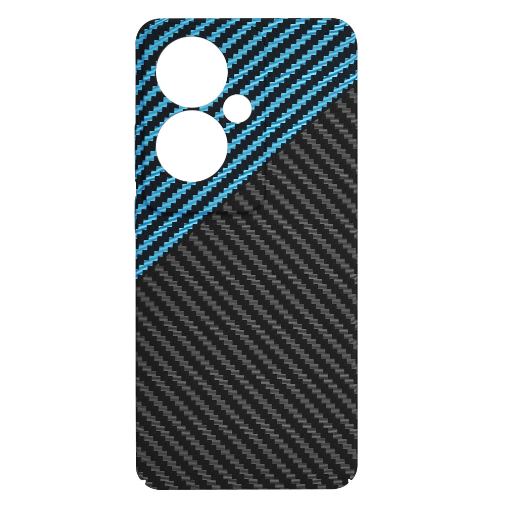Case for Oppo Reno11 F, Techsuit, Carbonite FiberShell, Black Blue
