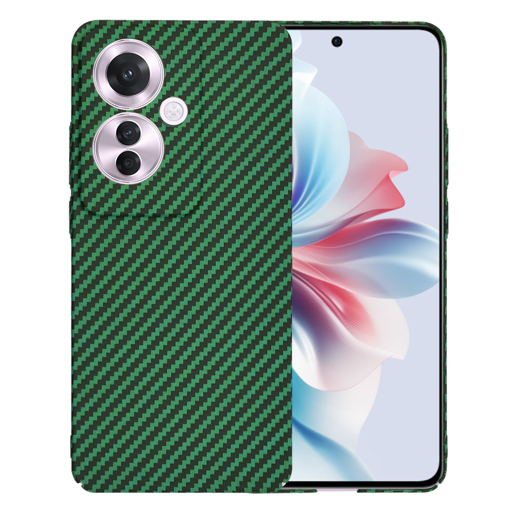 Case for Oppo Reno11 F, Techsuit, Carbonite FiberShell, Green