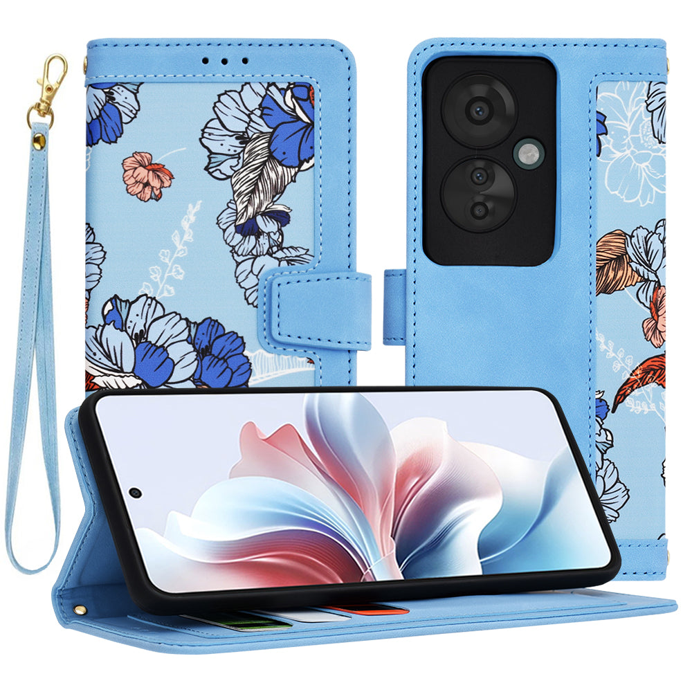 Case for Oppo Reno11 F, Techsuit, FlipCraft, Blue