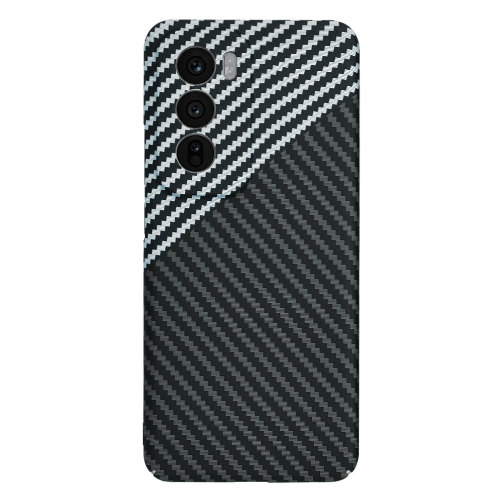Case for Oppo Reno12, Techsuit, Carbonite FiberShell, Black Gray