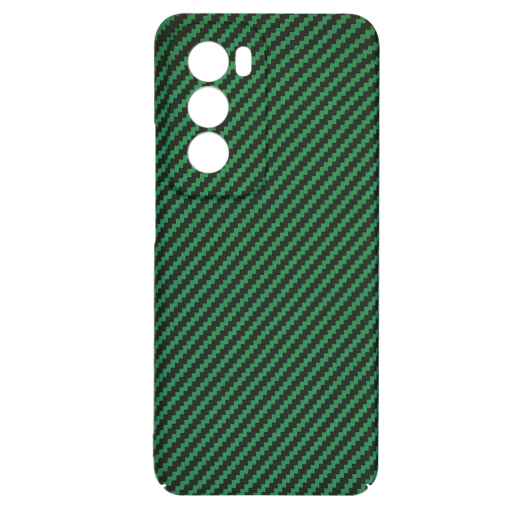 Case for Oppo Reno12, Techsuit, Carbonite FiberShell, Green