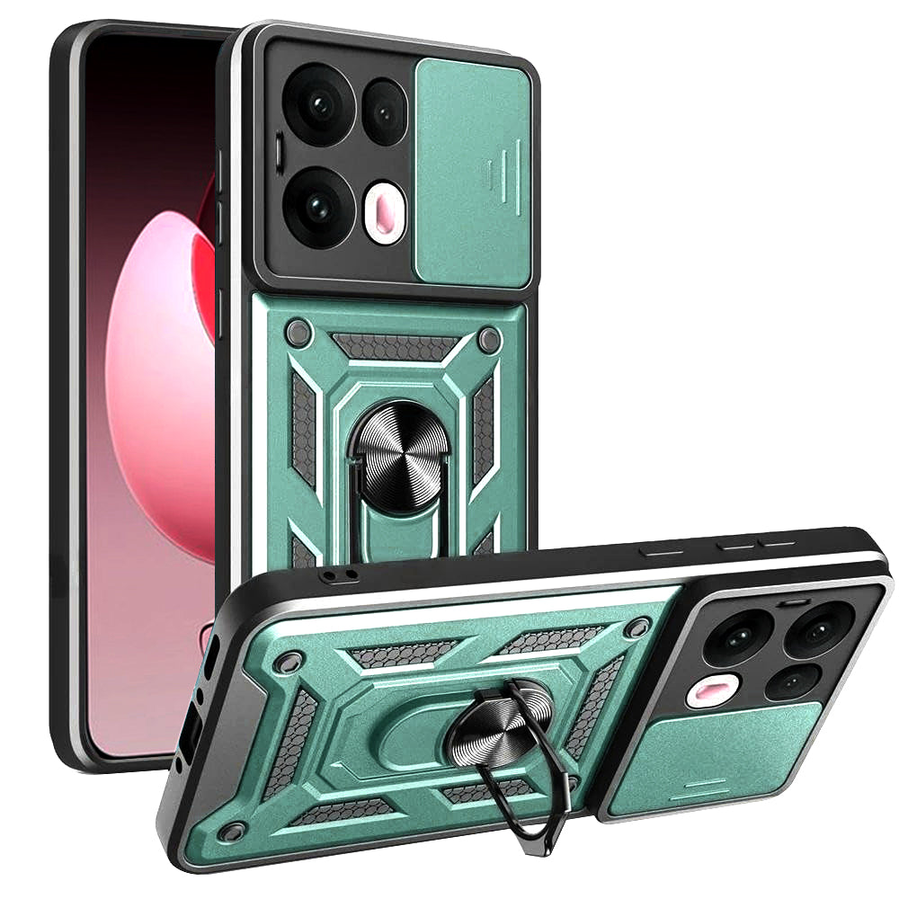 Case for Oppo Reno13 Pro, Techsuit, CamShield, Green