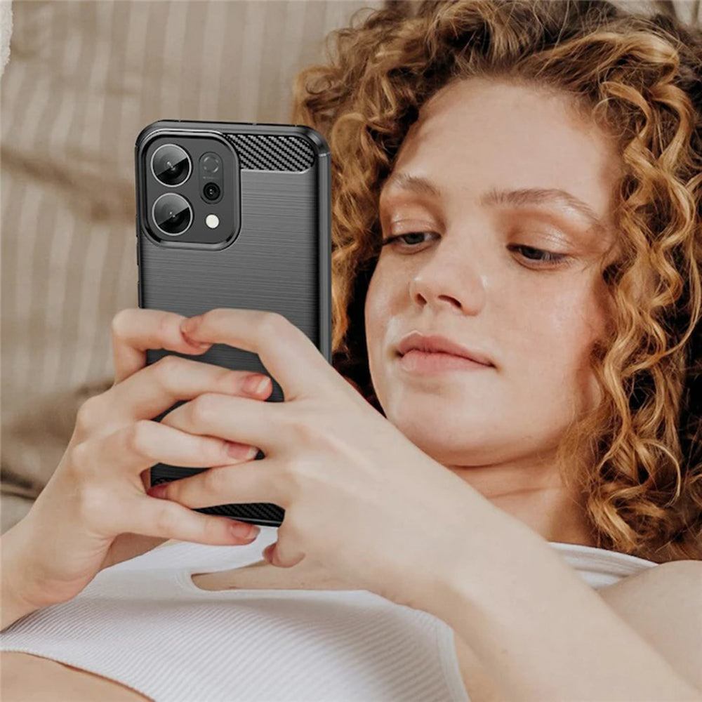 Case for Oppo Reno15 FS / Reno15 F, Techsuit, Carbon, Black