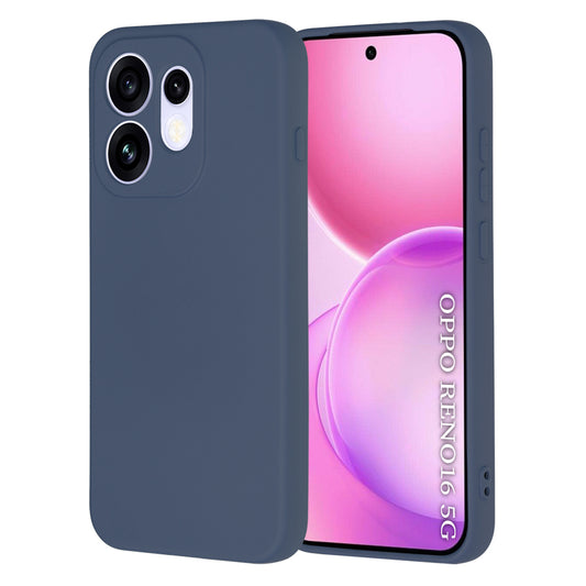 Case for Oppo Reno16, Techsuit, SoftFlex, Navy Blue