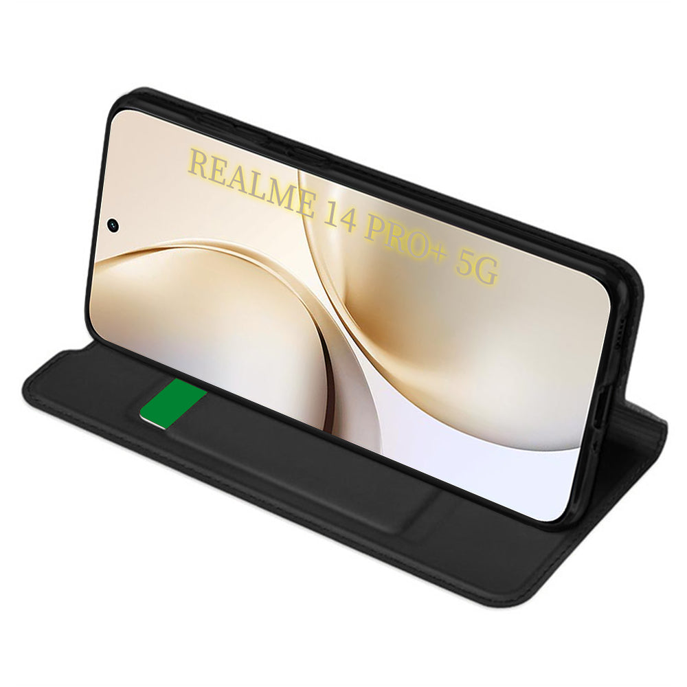 Case for Realme 14 Pro+, Techsuit, Magskin Book, Black