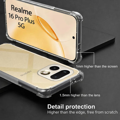Case for Realme 16 Pro+, Techsuit, Shockproof Clear, Transparent