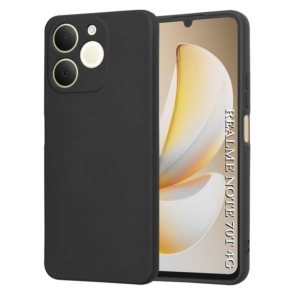 Case for Realme Note 70T, Techsuit, SoftFlex, Black