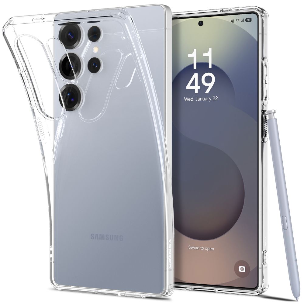 Case for Samsung Galaxy S25 Ultra S938, Spigen, Liquid Crystal, Transparent ACS08948
