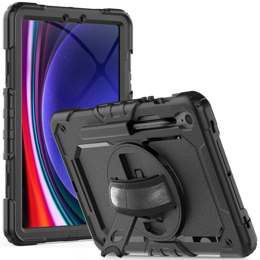 Case for Samsung Galaxy Tab S10 Lite / Tab S10 FE / Tab S9 FE / Tab S9, Tech-Protect, Solid360, Black
