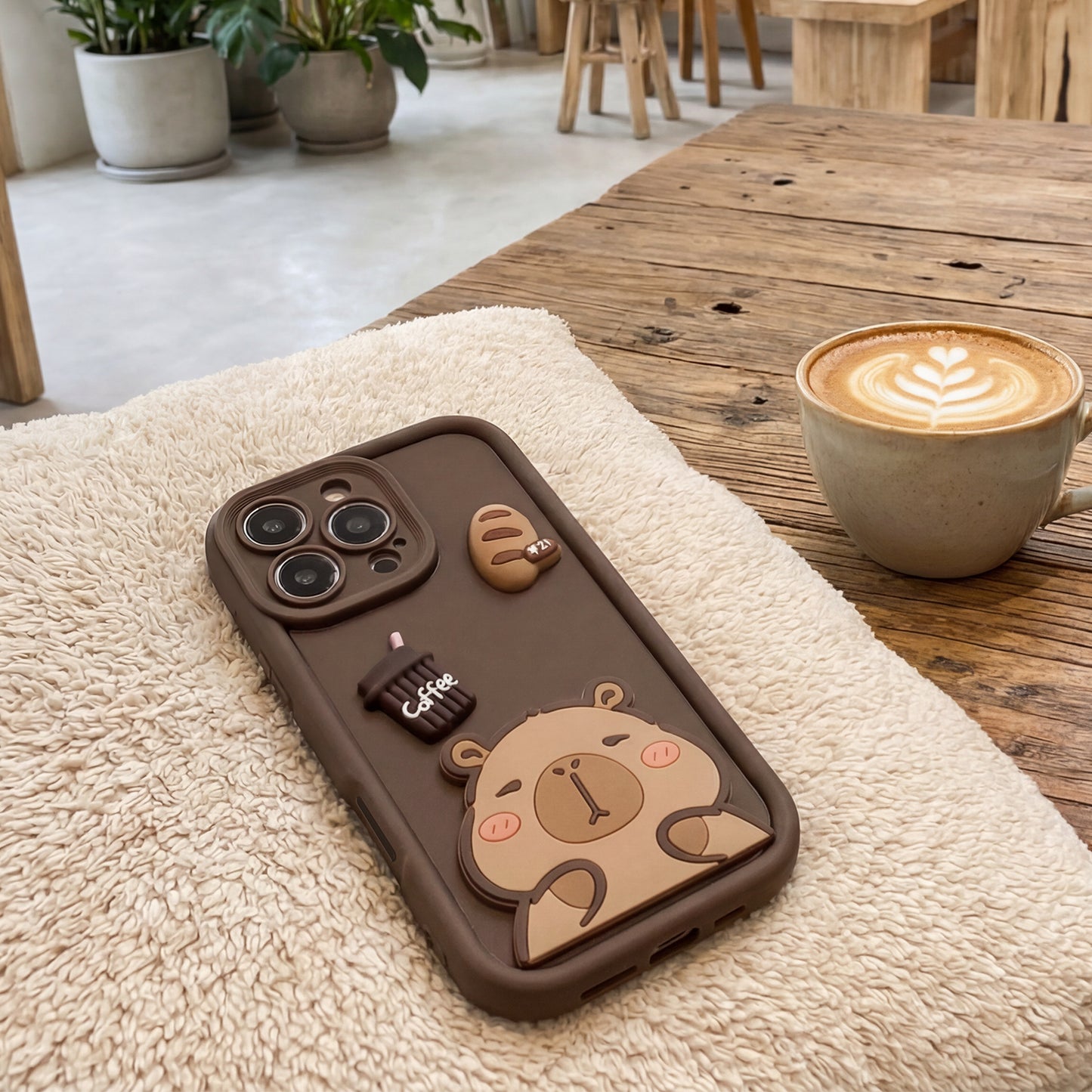 Case for Samsung Galaxy A37 5G, OEM, Ultra Trendy 3D Capybara, Brown