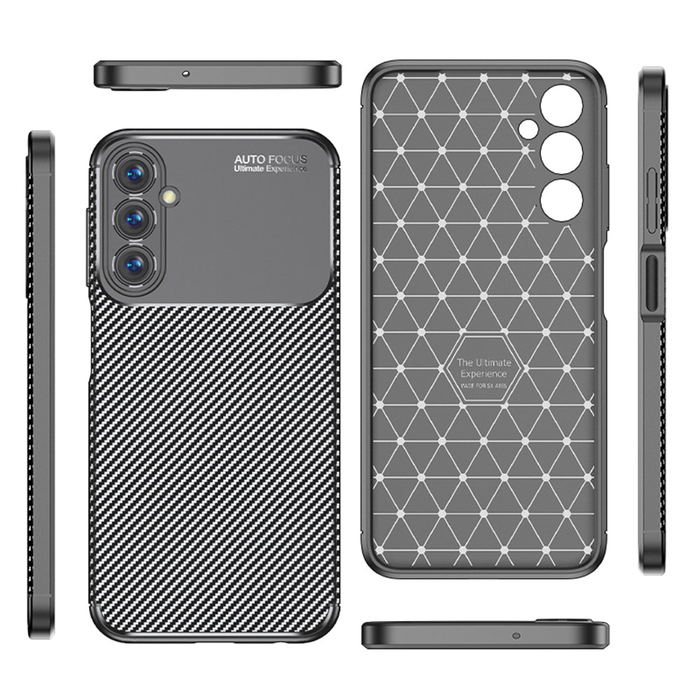 Case for Samsung Galaxy A05s A057, Techsuit, CarbonFiber, Black