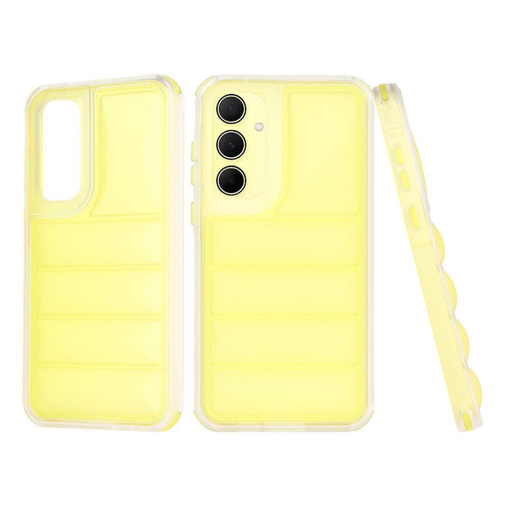 Case for Samsung Galaxy A35 5G A356, Techsuit, Wave Shield, Yellow