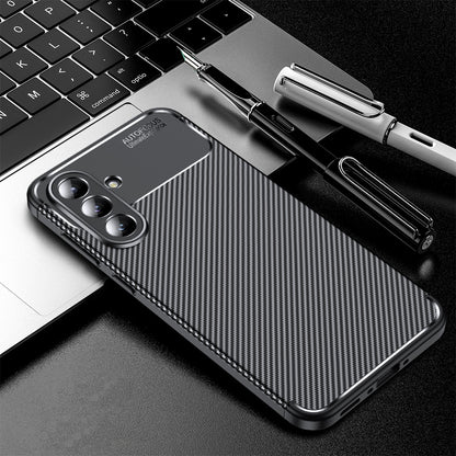 Case for Samsung Galaxy A36 A366, Techsuit, CarbonFiber, Black