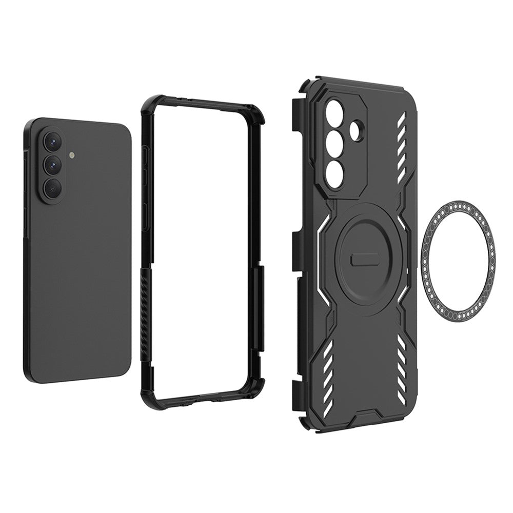 Case for Samsung Galaxy A37 5G, Techsuit, ArmorMag, Black