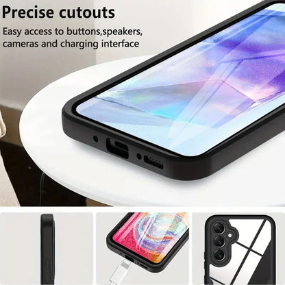 Case for Samsung Galaxy A55 5G A556, Techsuit, ColorVerse 360, Black