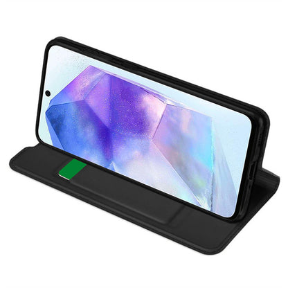 Case for Samsung Galaxy A55 5G A556, Techsuit, Magskin Book, Black