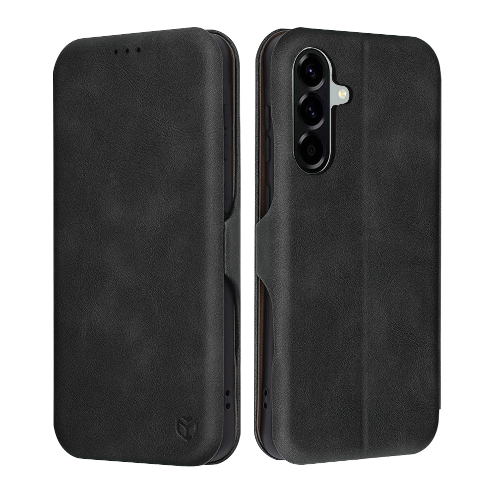Case for Samsung Galaxy A56 A566, Techsuit, Safe Wallet Plus, Black