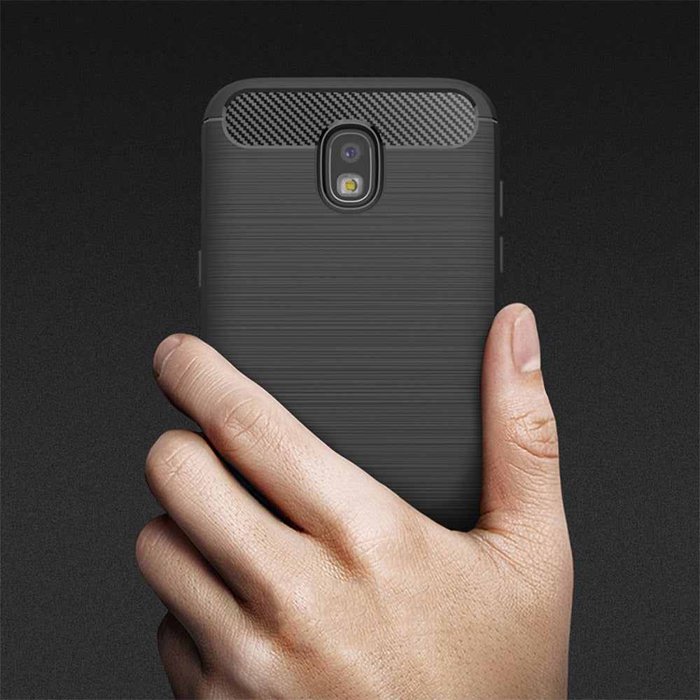 Case for Samsung Galaxy J7 (2017) J730, Techsuit, Carbon, Black