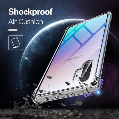 Case for Samsung Galaxy Note 10+ 5G N976 / Note 10+ N975, Techsuit, Shockproof Clear, Transparent