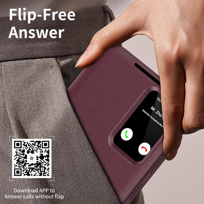 Case for Samsung Galaxy S22 Ultra 5G S908, Techsuit, SmartView, Red