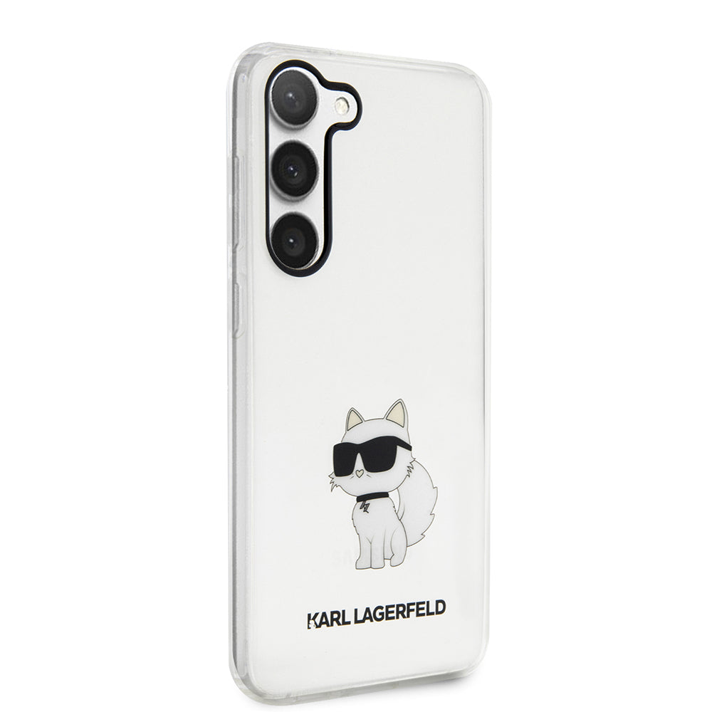 Case for Samsung Galaxy S23+ S916, Karl Lagerfeld, Ikonik Choupette, Transparent