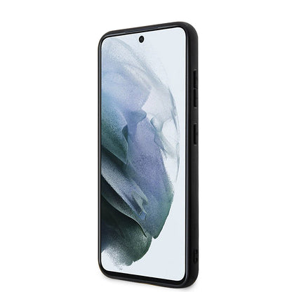 Case for Samsung Galaxy S23 S911, Karl Lagerfeld, Saffiano Monogram Metal Logo, Black