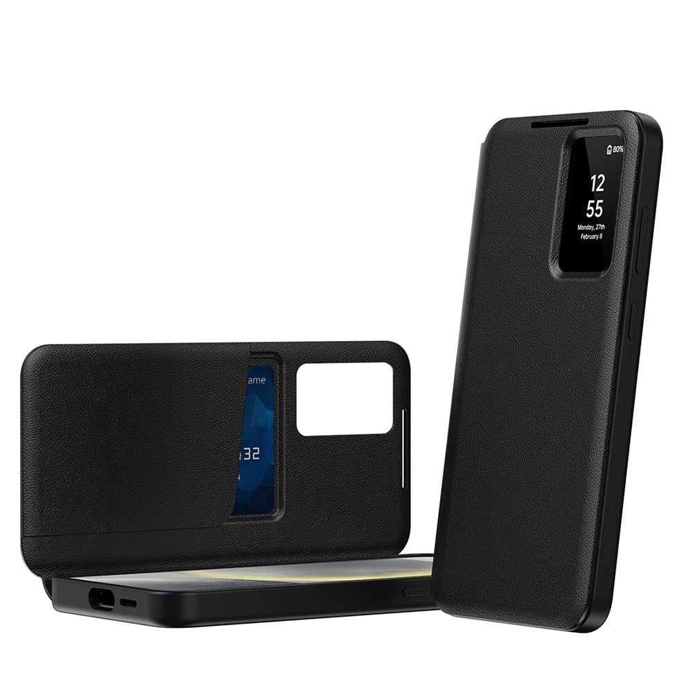 Case for Samsung Galaxy S23 S911, Techsuit, SmartView, Black