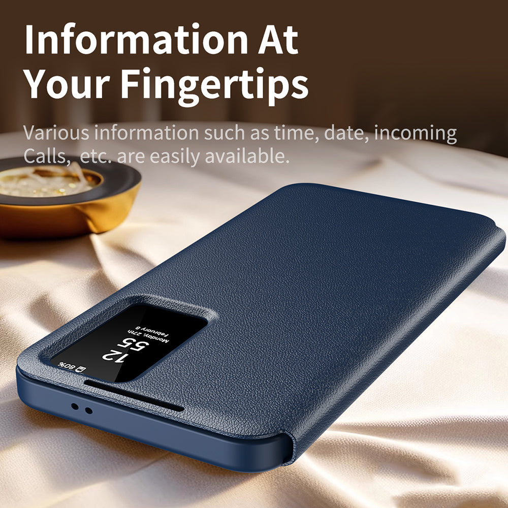 Case for Samsung Galaxy S23 Ultra S918, Techsuit, SmartView, Blue