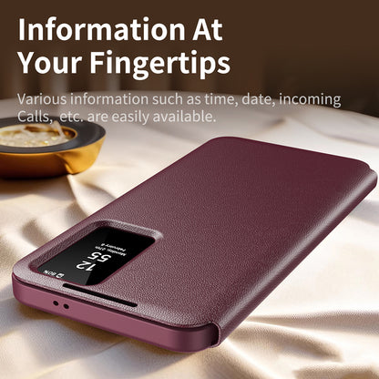 Case for Samsung Galaxy S23 Ultra S918, Techsuit, SmartView, Red