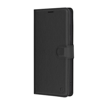 Case for Samsung Galaxy S24 FE S721, Techsuit, Leather Folio, Black