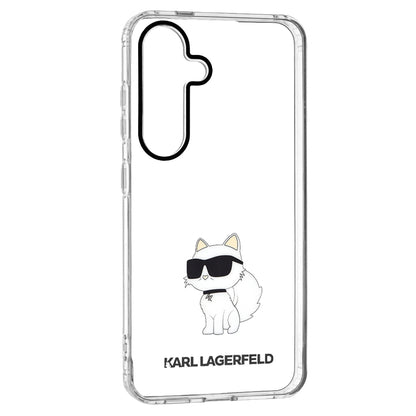 Case for Samsung Galaxy S24 S921, Karl Lagerfeld, IML Luxury Choupette, Transparent