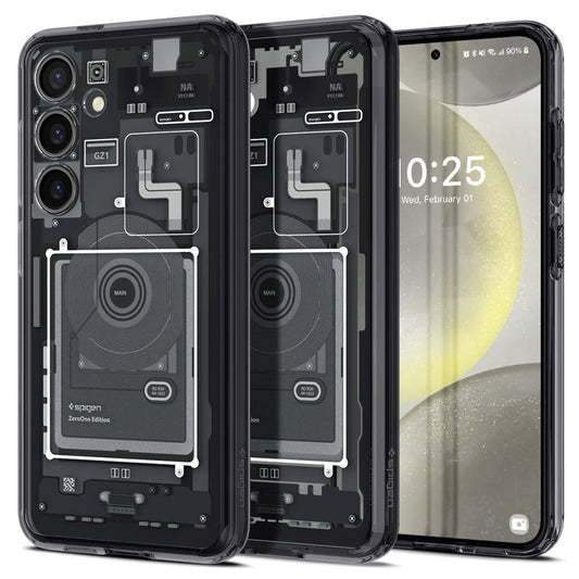 Case for Samsung Galaxy S24 S921, Spigen, Ultra Hybrid Zero One, Matte Black ACS07350