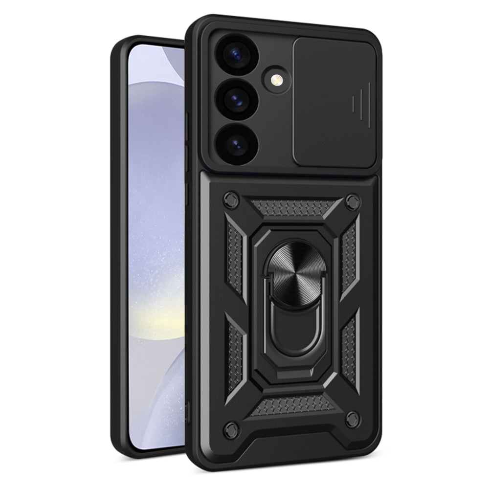Case for Samsung Galaxy S24 S921, Techsuit, CamShield, Black