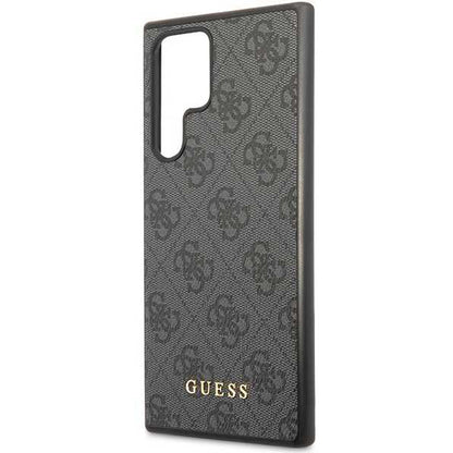 Case for Samsung Galaxy S24 Ultra S928, Guess, 4G Metal Gold Logo, Black