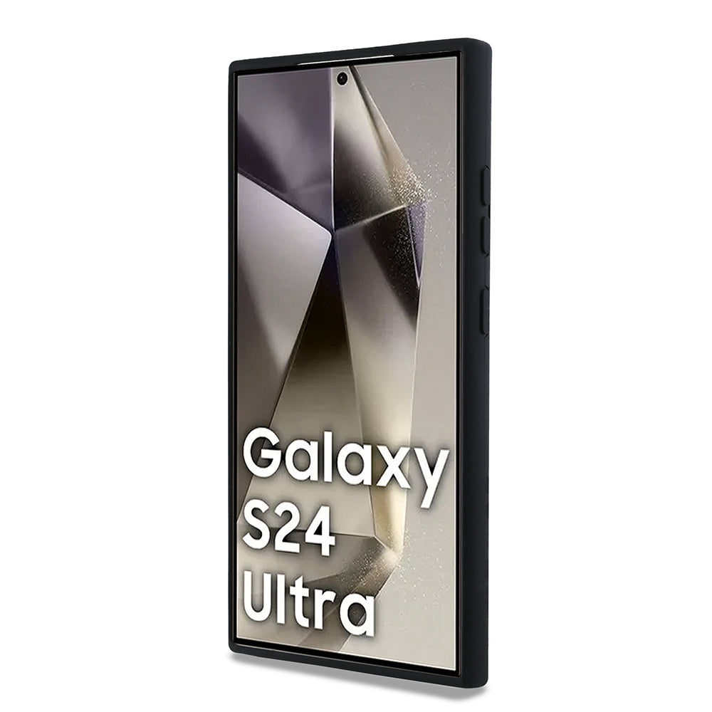 Case for Samsung Galaxy S24 Ultra S928, Karl Lagerfeld, Silicone Choupette Metal, Black