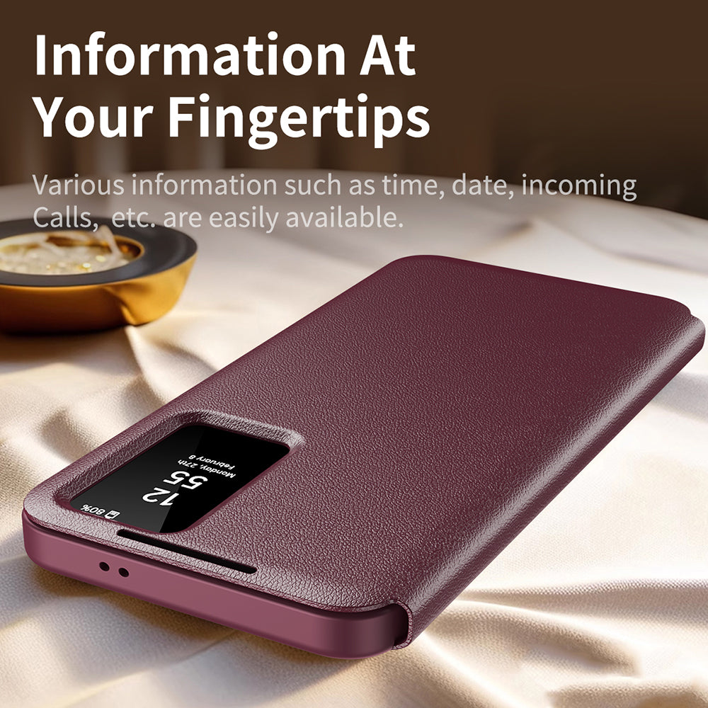 Case for Samsung Galaxy S24 Ultra S928, Techsuit, SmartView, Red