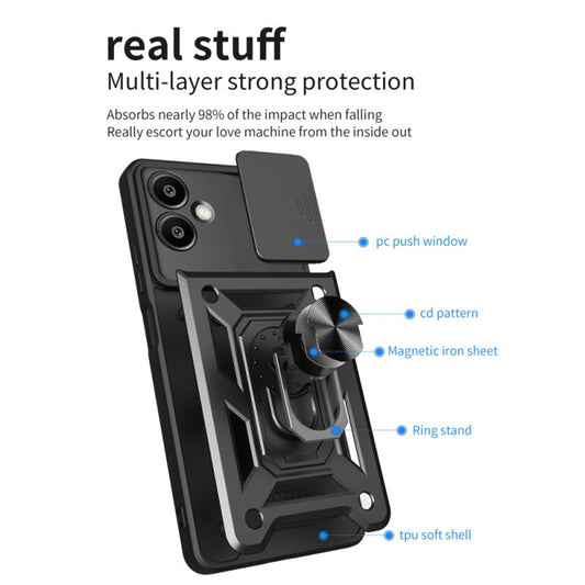 Case for Samsung Galaxy S25 Edge S937, Techsuit, CamShield, Green