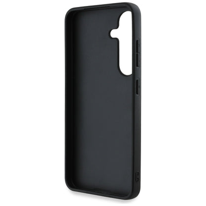 Case for Samsung Galaxy S25 S931, Guess, 4G Grained Big and Classic Logo, Black