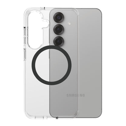 Case for Samsung Galaxy S25 S931, PanzerGlass, Urban Combat Care, Black Transparent