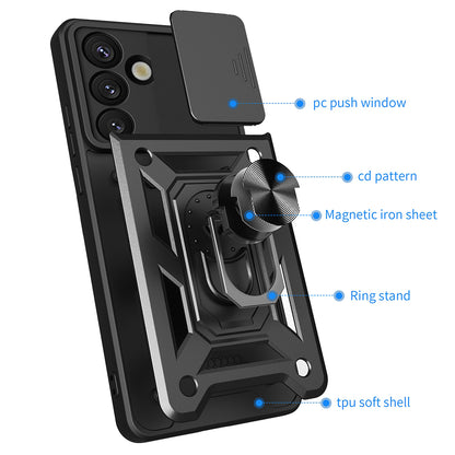 Case for Samsung Galaxy S25 S931, Techsuit, CamShield, Black