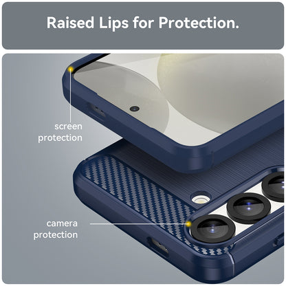 Case for Samsung Galaxy S25 S931, Techsuit, Carbon, Blue