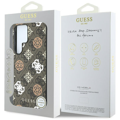 Case for Samsung Galaxy S25 Ultra S938, Guess, 4G Peony, Brown